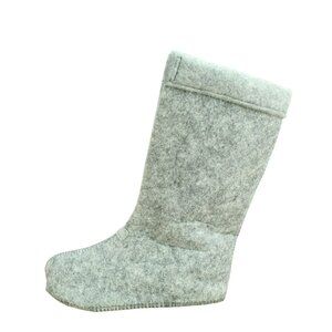 LL Bean Gray Wool Pull On Warm Replacement Boot Liner Inserts Size 11